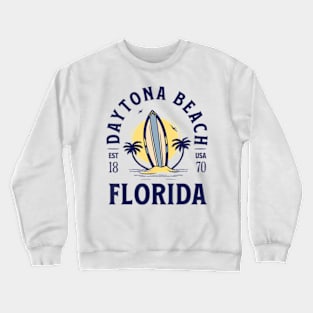 Daytona Beach Florida Surf Summer Vacation Vintage Crewneck Sweatshirt